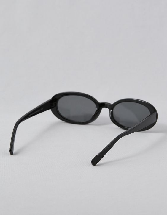 AEO Black Oval Sunglasses