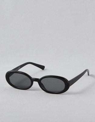 AEO Black Oval Sunglasses