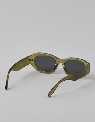 Женские солнцезащитные очки American Eagle AEO Angular Olive Sunglasses — фото 4