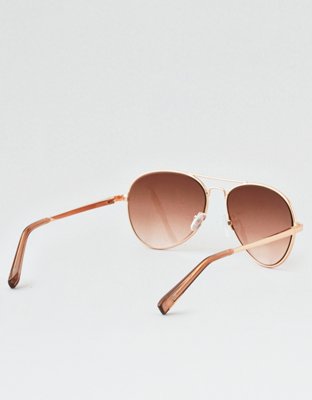 Женские солнцезащитные очки American Eagle Rose Gold Aviator Sunglasses — фото 2