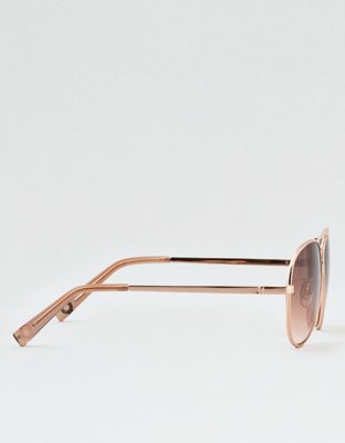 Женские солнцезащитные очки American Eagle Rose Gold Aviator Sunglasses — фото 3
