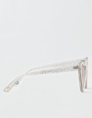 Женские солнцезащитные очки American Eagle Clear Glitter Heart Sunglasses — фото 3