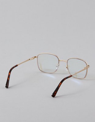 AE Gold Square Blue Light Glasses