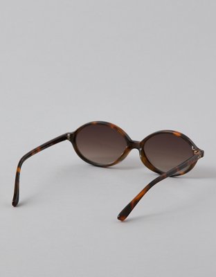 Женские солнцезащитные очки American Eagle AE Skinny Oval Brown, цвет: Torte — фото 3
