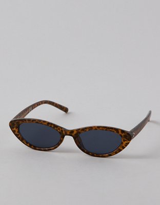 AE Skinny Oval Brown Sunglasses | American Eagle display picture 1