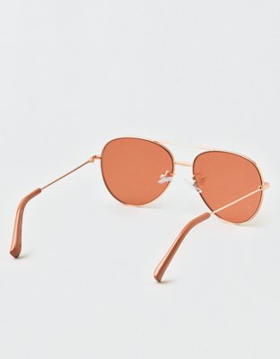 AEO Rose Gold Aviator Sunglasses