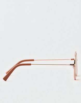 AEO Rose Gold Aviator Sunglasses
