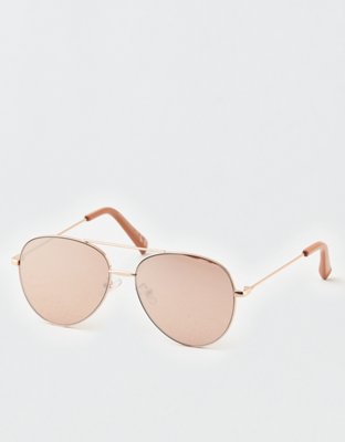 AEO Rose Gold Aviator Sunglasses