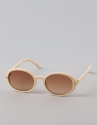 AE Round Cream Sunglasses