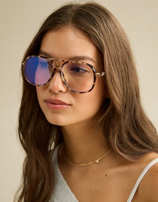 AE Aviator Blue Light Eyeglasses