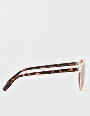Gafas de sol con lentes plateadas brillantes AEO
