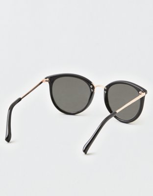 Женские солнцезащитные очки American Eagle AEO Black + Gold Plastic Sunglasses — фото 2