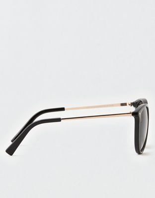 Женские солнцезащитные очки American Eagle AEO Black + Gold Plastic Sunglasses — фото 3