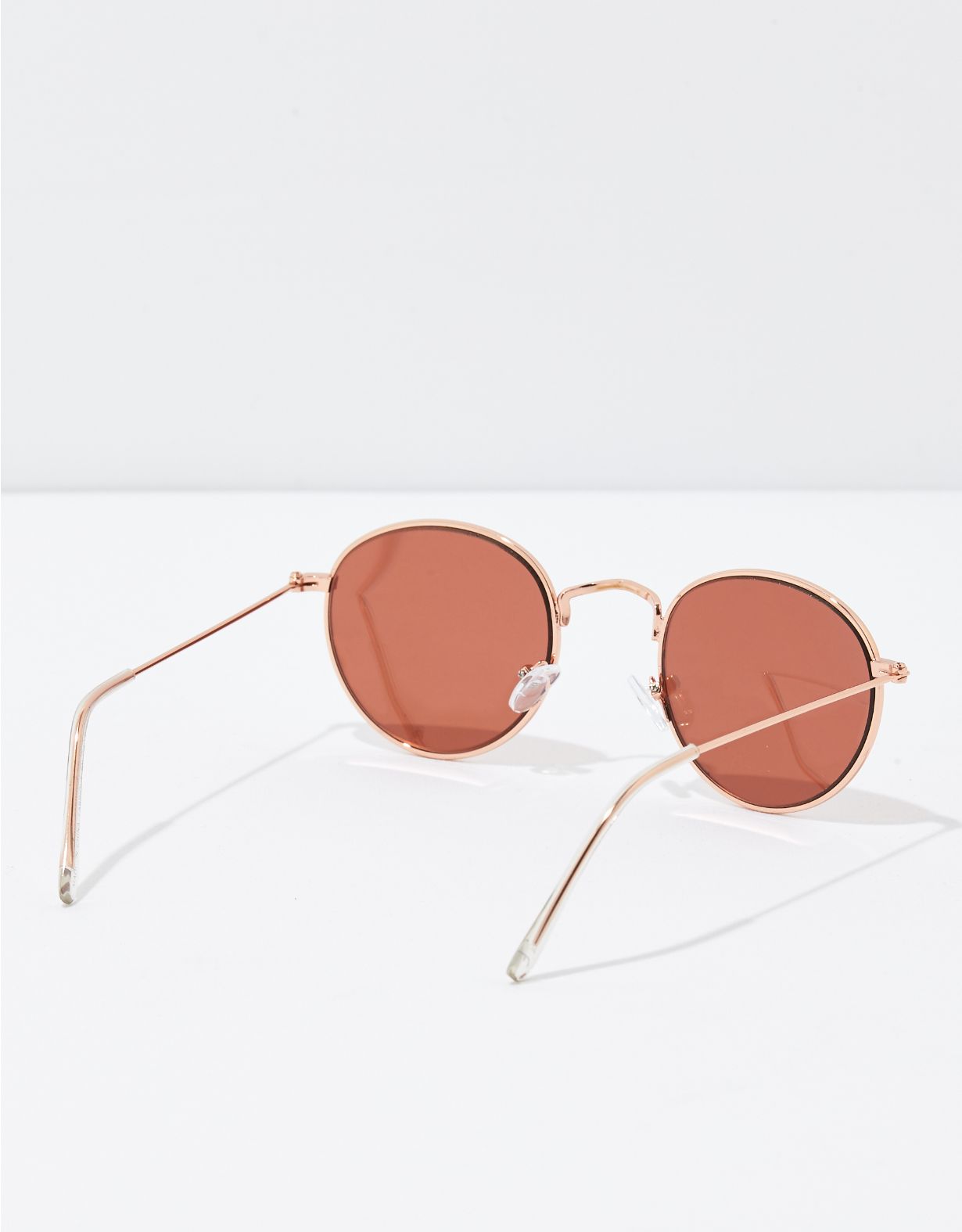 AEO Rosegold Round Metal Sunglasses