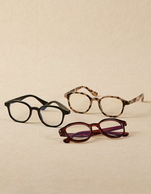 Женские очки American Eagle AE Blue Light Glasses 3-Pack, цвет: Разноцветный