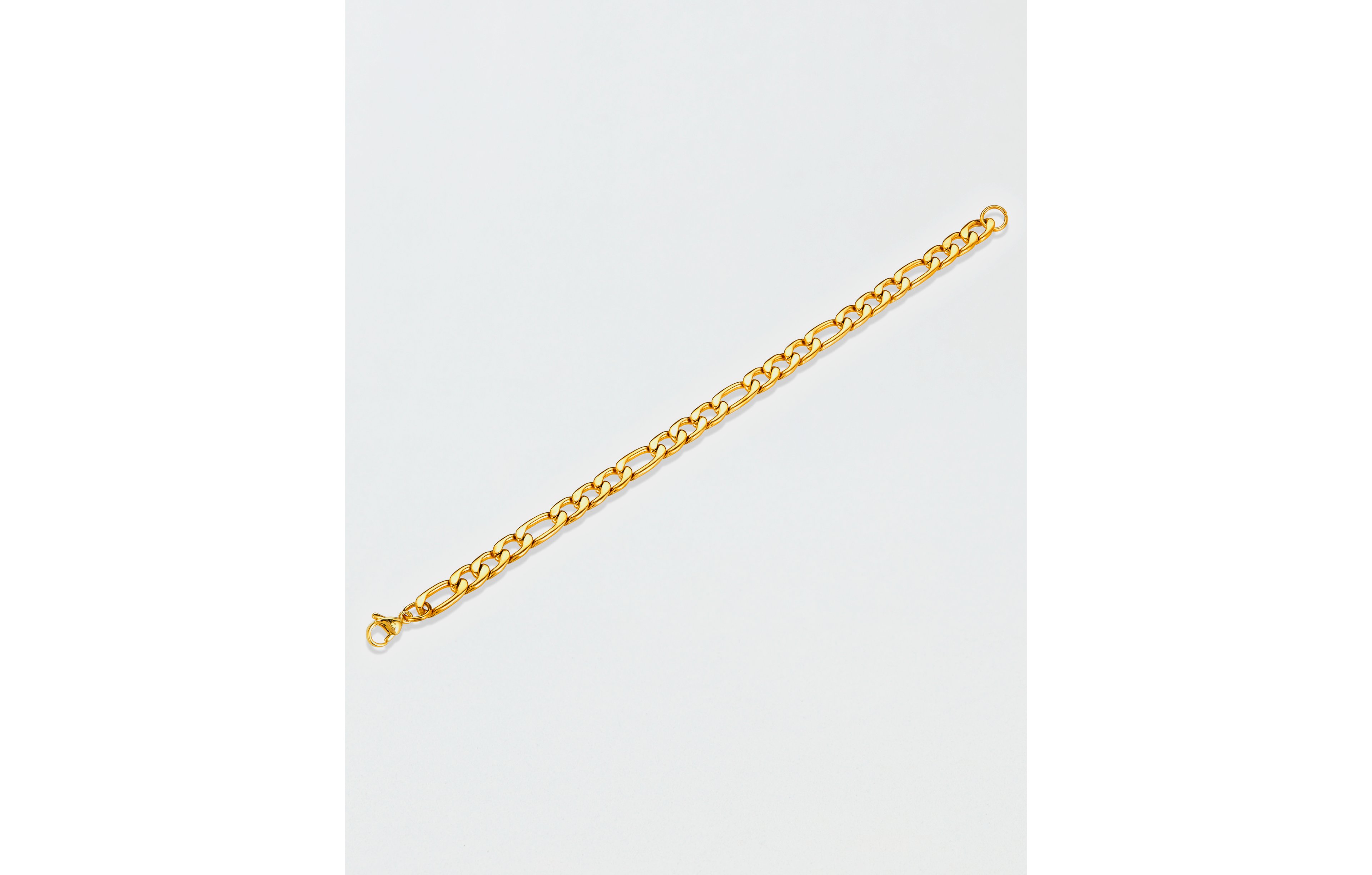 West Coast Jewelry Stainless Steel 8mm Figaro Chain Bracelet