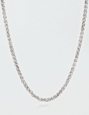 West Coast Jewelry Stainless Steel Spiga Chain Necklace