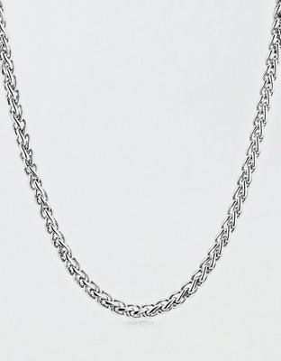 West Coast Jewelry Stainless Steel Polished Spiga Chain Necklace