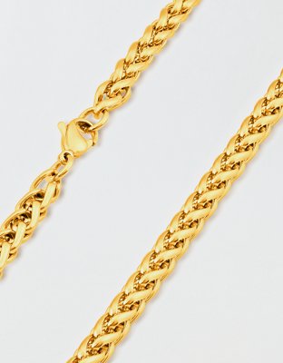 West Coast Jewelry Stainless Steel Spiga Chain Necklace