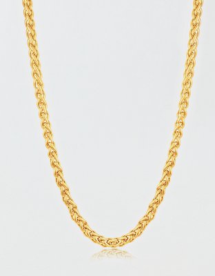 West Coast Jewelry Stainless Steel Spiga Chain Necklace