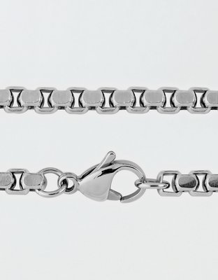 West Coast Jewelry Polished Stainless Steel Box Chain Necklace