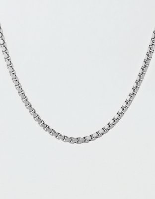 West Coast Jewelry Polished Stainless Steel Box Chain Necklace