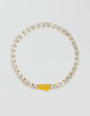 West Coast Jewelry 18K Gold-Plated Tennis Bracelet