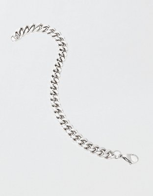 Мужской браслет West Coast Jewelry Curb Chain Steel, цвет: Серебряный — фото 2