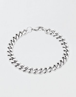 West Coast Jewelry Men's Curb Chain Steel Bracelet
