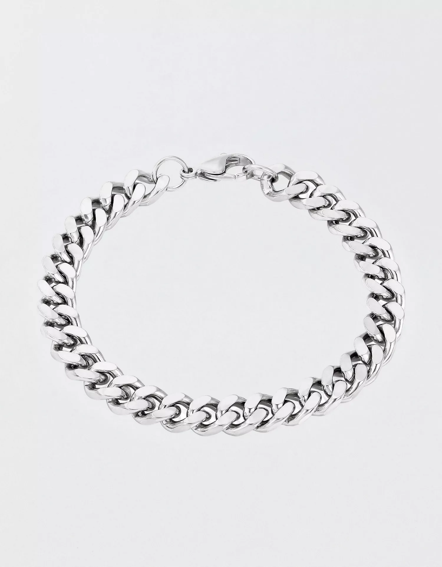 West Coast Jewelry Men's Curb Chain Steel Bracelet