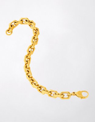 Мужской браслет West Coast Jewelry Stainless Steel 8.5mm Link, цвет: Золотой — фото 2