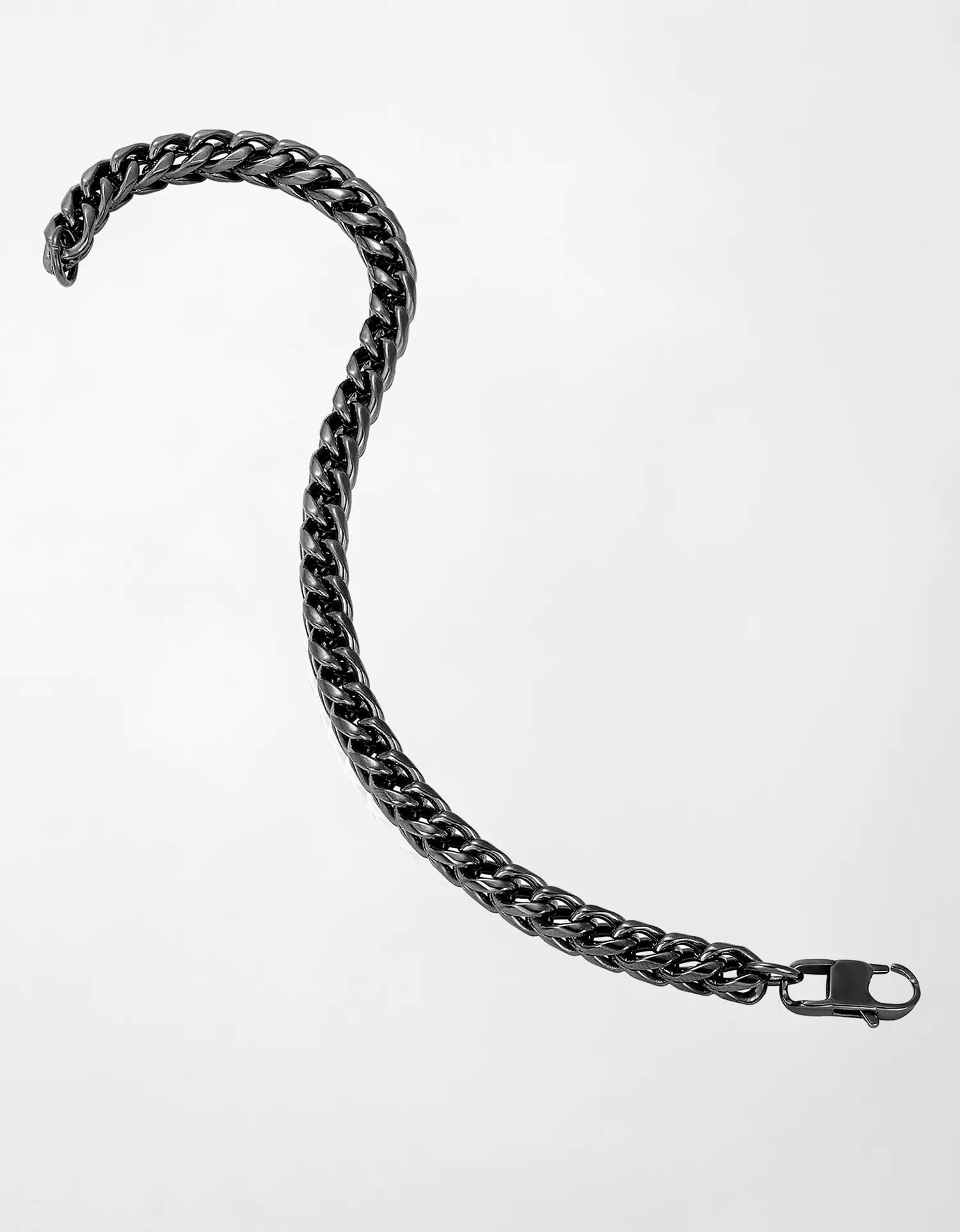 West Coast Jewelry Franco Chain Stainless Steel Bracelet - thumbnail 3