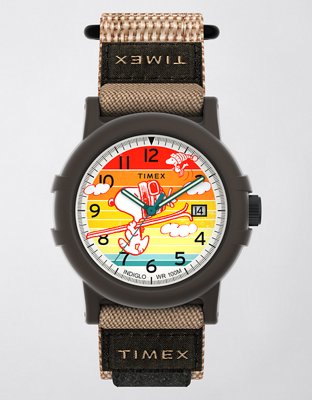 Timex x Peanuts® Camper Ski 38mm Fabric Strap Watch