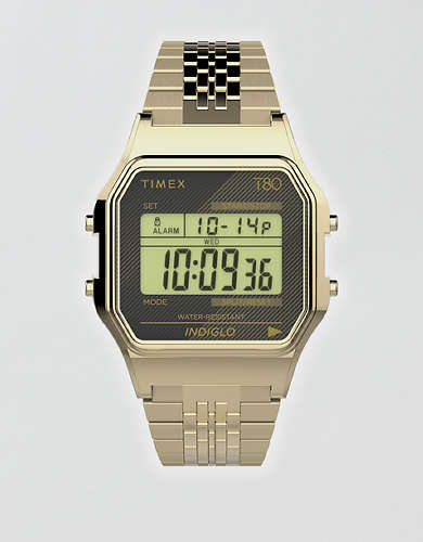 Timex Men's T80 34mm Stainless Steel Bracelet Watch
