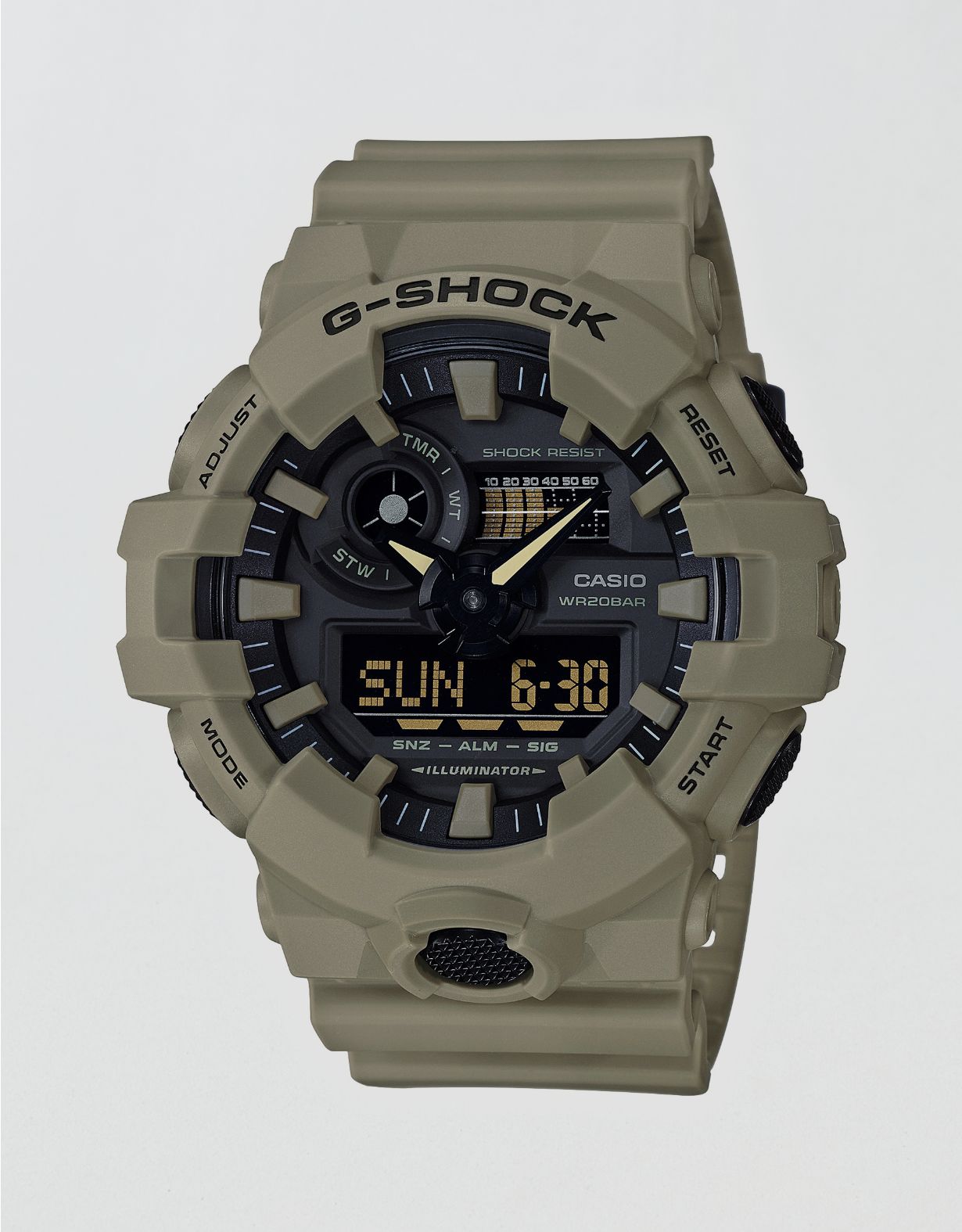 Casio G-Shock Front-Button Analog Digital Resin Watch