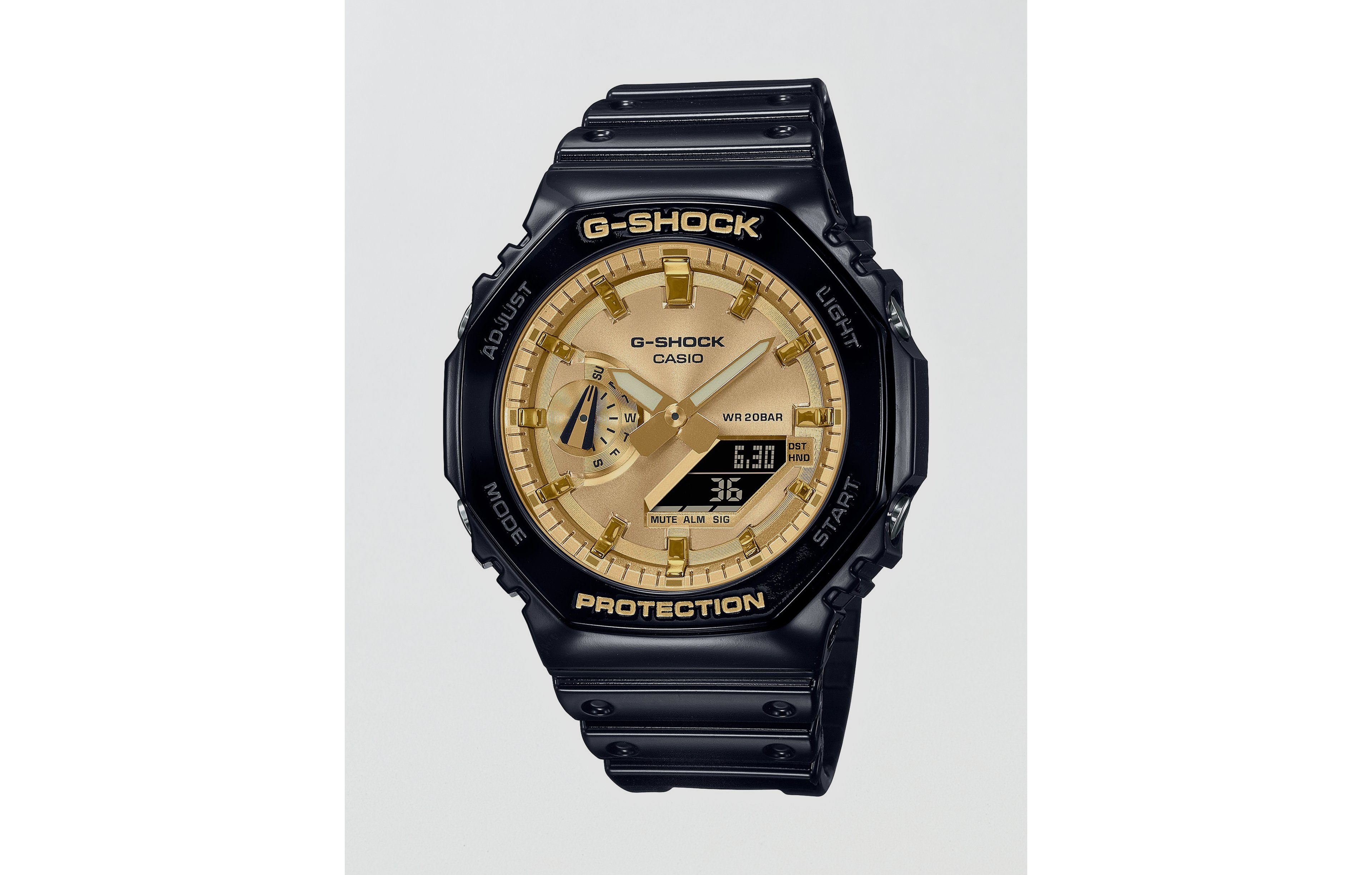 Casio G-Shock Analog Digital Resin Gold/Black Watch