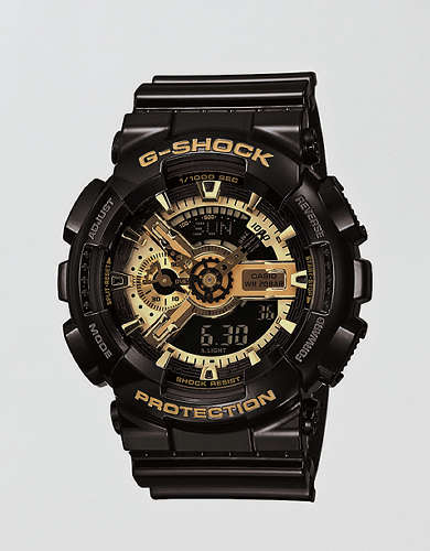 Casio G-Shock XL Analog Digital Resin Gold/Black Watch