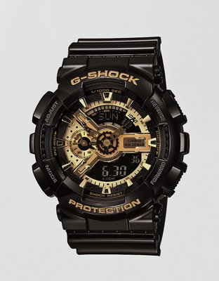 CASIO　G-SHOCK　GA-1000 ブラック／ゴールド Casio G-Shock XL Analog Digital Resin Gold/Black Watch | American