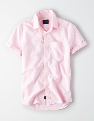 AE Short Sleeve Oxford Button Up Shirt