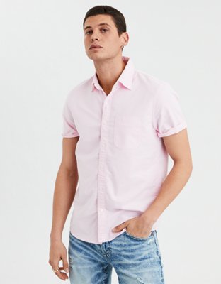 AE Short Sleeve Oxford Button Up Shirt