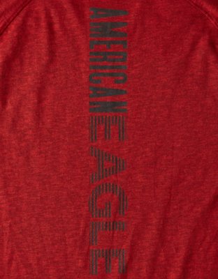 Мужские футболки American Eagle AE Long-Sleeve Raglan T-Shirt — фото 4