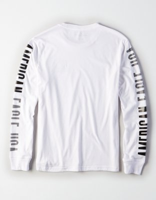 Мужские футболки American Eagle AE Long-Sleeve Crew Neck Graphic T-Shirt — фото 5