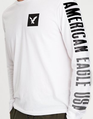 Мужские футболки American Eagle AE Long-Sleeve Crew Neck Graphic T-Shirt — фото 2