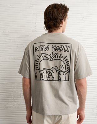 AE Boxy Keith Haring Graphic T-Shirt