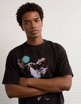 AE Boxy Bob Marley Graphic T-Shirt | AE