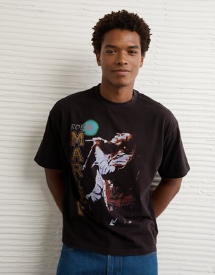 AE Boxy Bob Marley Graphic T-Shirt