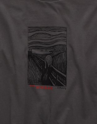 AE Playera Recta con Gráfico de The Scream