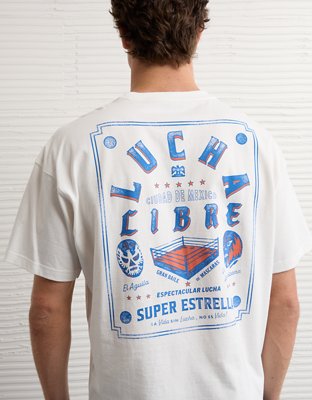 AE Boxy Fit Lucha Libre Graphic T-Shirt