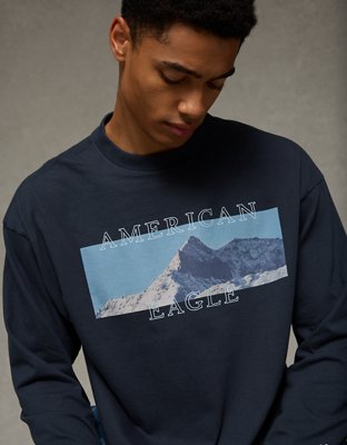 AE Boxy Long Sleeve Destination Graphic T-Shirt