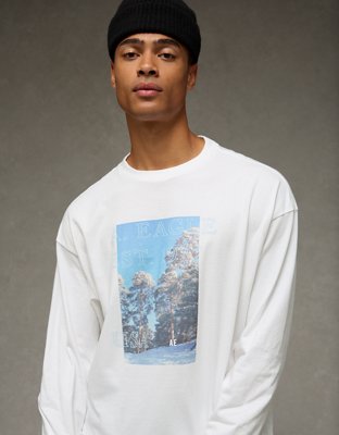 AE Boxy Long Sleeve Destination Graphic T-Shirt